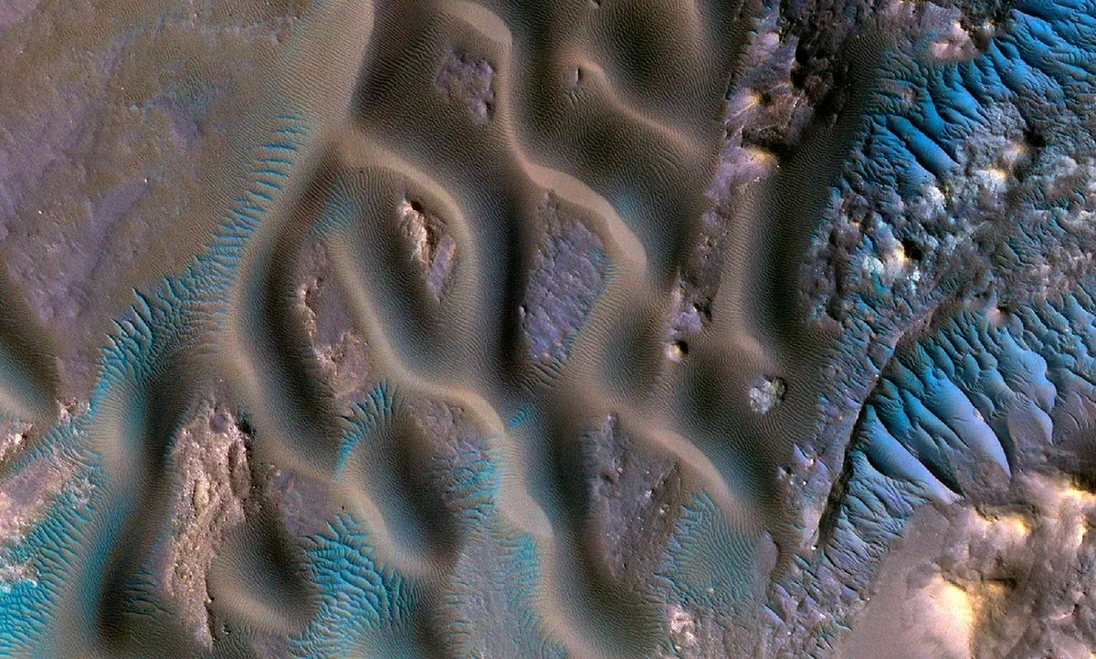 HiRise Uydusu, Olağanüstü Mars Kum Tepelerini Ortaya Çıkardı