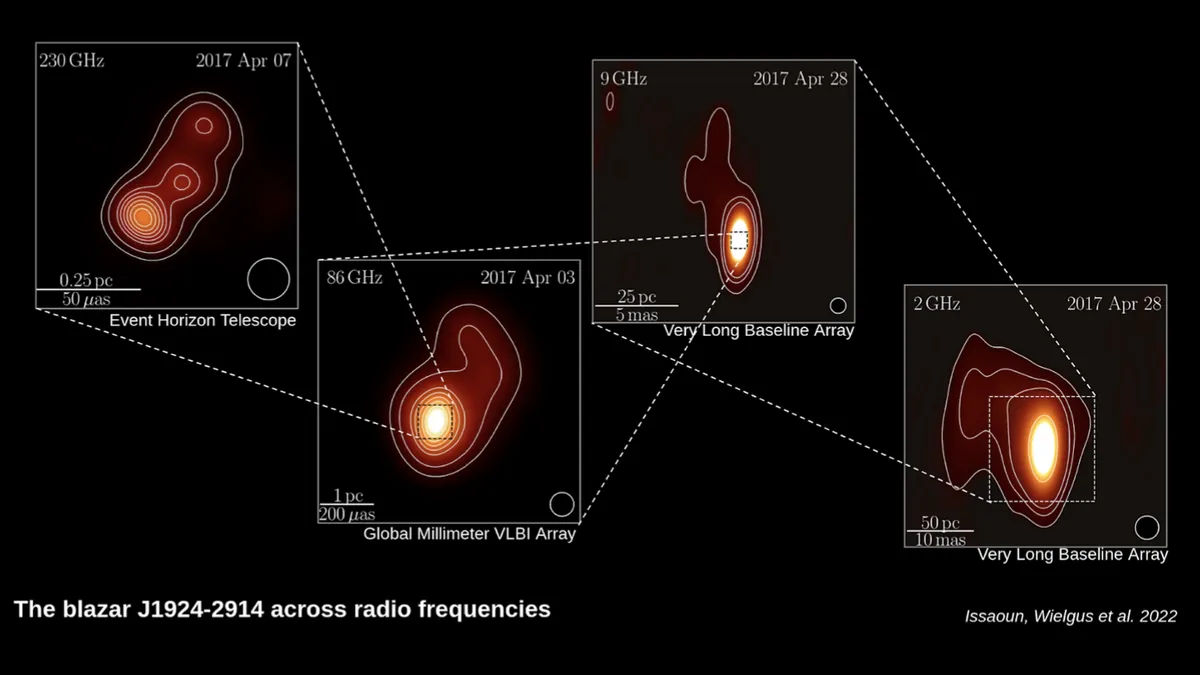 Gökbilimciler, Süper Kütleli Bir Kara Delik Jetinin Şimdiye Kadarki En Detaylı Radyo Görüntüsünü Ortaya Çıkardı