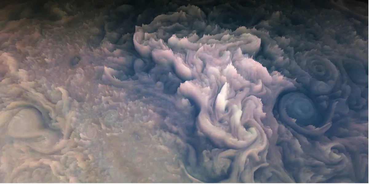 Jüpiter Üzerinde Dans Eden "Kremalı Cupcake" Bulutlar