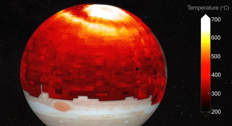Jüpiter'in Atmosferinde Gezegen Boyutunda Bir Sıcak Dalgası Bulundu