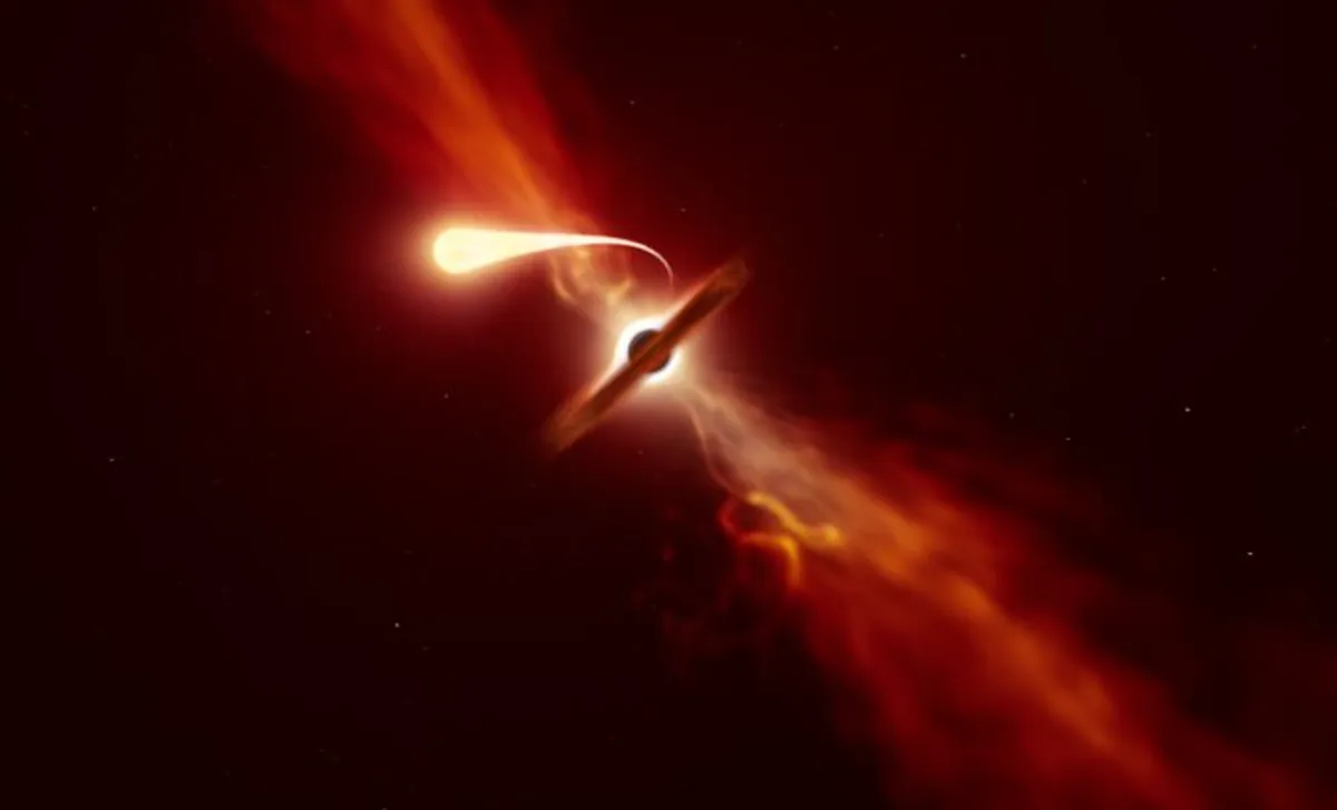 Parçalanarak Ölen Yıldız, Gizli Kara Deliği Ortaya Çıkarıyor