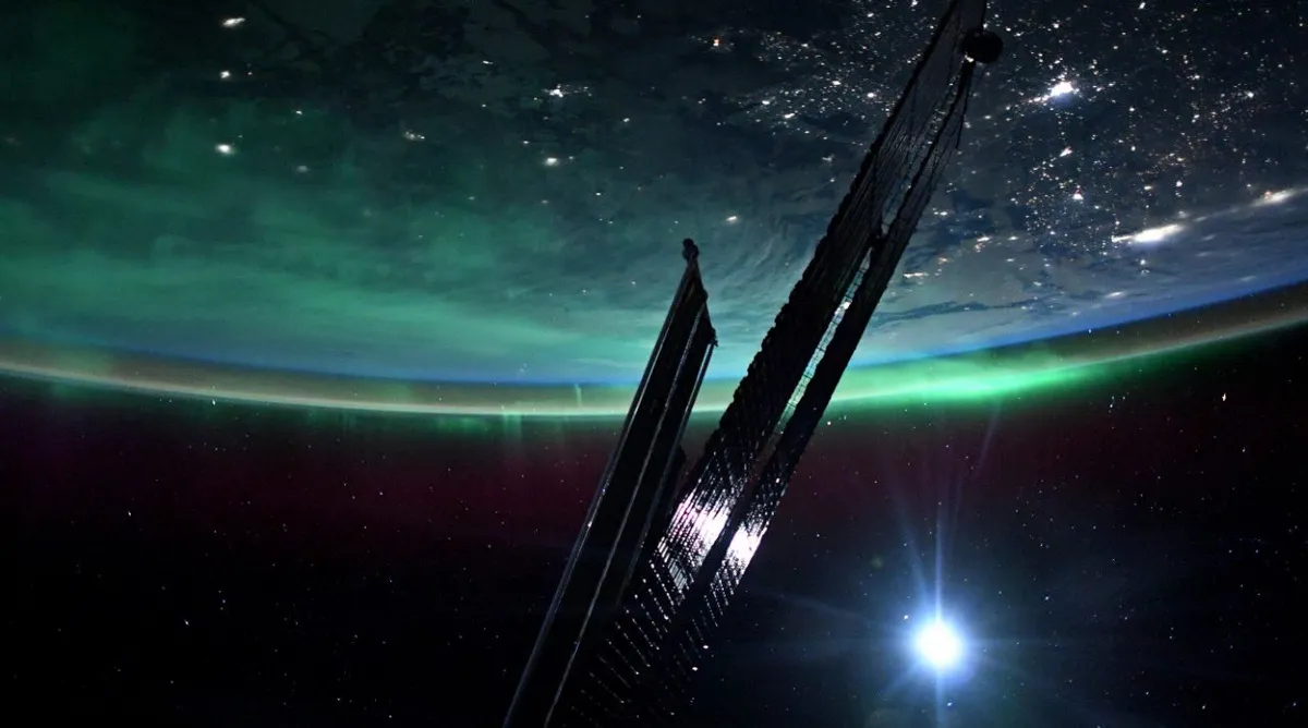 Auroralar Uzay İstasyonundan da Harika Görünüyor