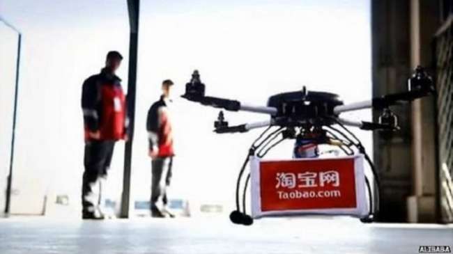 Alibaba, insansız hava aracıyla teslimata başladı