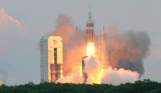 Uzay Aracı Orionın Fırlatışının Hızlandırılmış Videosu