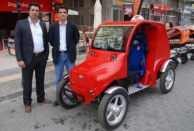 Elektrikle çalışan \&quot;Ekolojik Türk Otomobili\&quot; ürettiler