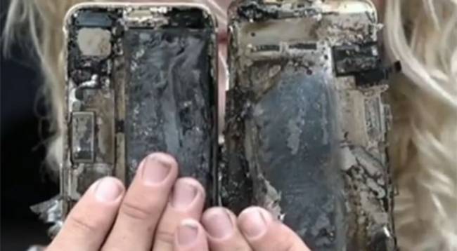 iPhone 7 yandı, kendisiyle birlikte arabayı da yaktı